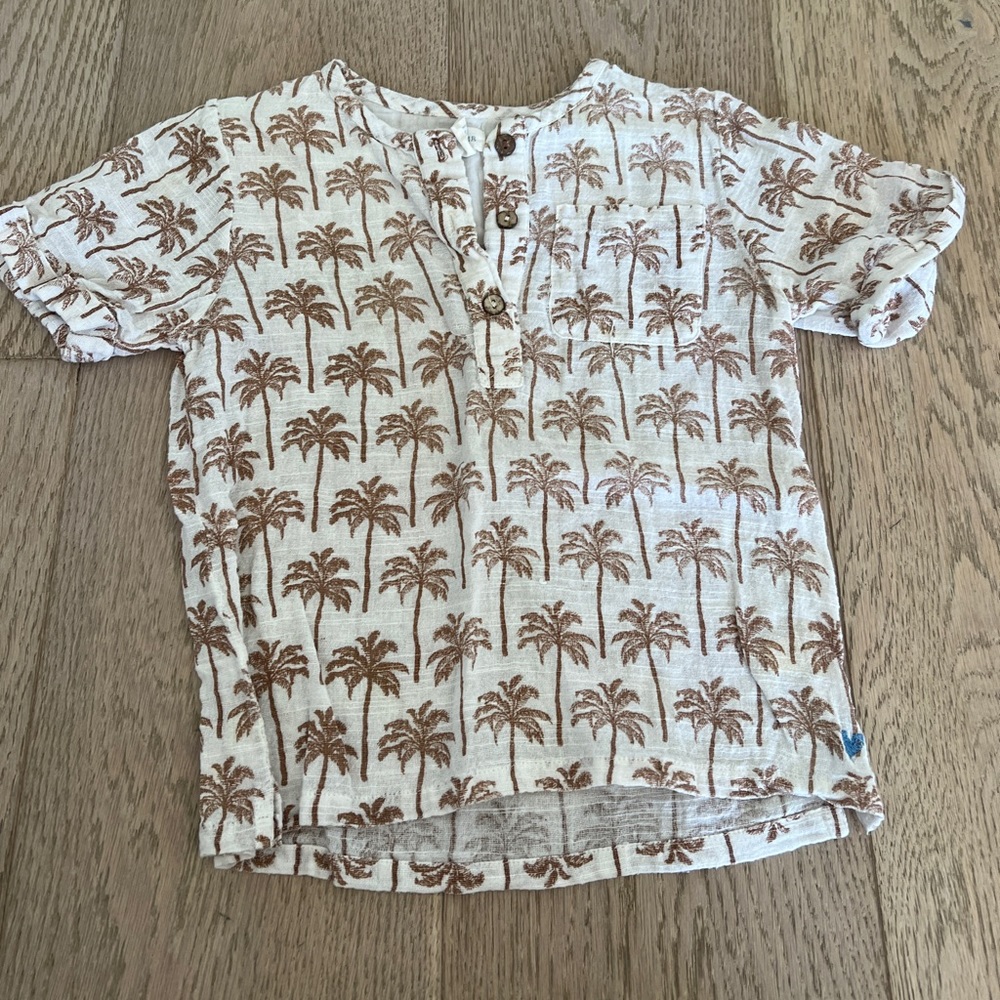 Pink Chicken/Blue Rooster mens Jack shirt. Size L.